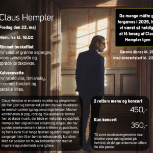 Koncert – Claus Hempler 22/5 – 2026