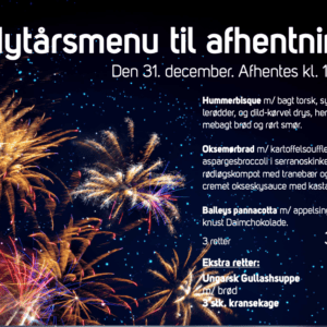 Ekstra Kransekage – Nytårsmenu til afhentning 31/12 -2026